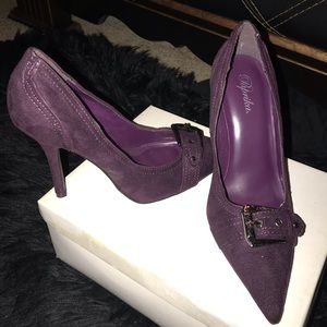 Purple heels w/ buckle